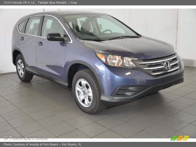 Twilight Blue Metallic / Gray 2014 Honda CR-V LX