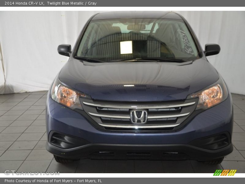 Twilight Blue Metallic / Gray 2014 Honda CR-V LX