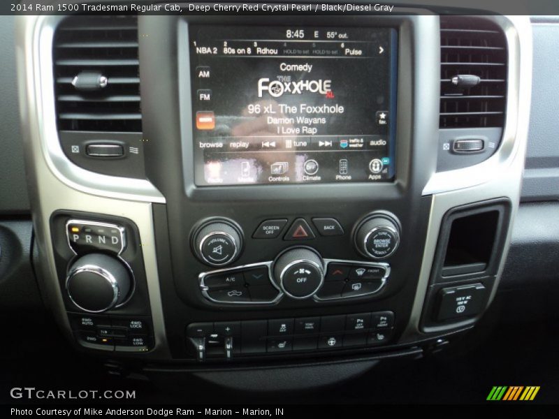 Deep Cherry Red Crystal Pearl / Black/Diesel Gray 2014 Ram 1500 Tradesman Regular Cab