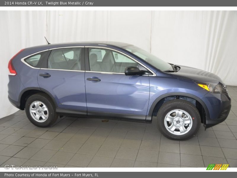 Twilight Blue Metallic / Gray 2014 Honda CR-V LX