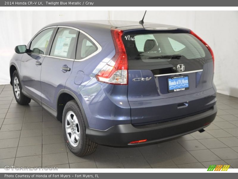 Twilight Blue Metallic / Gray 2014 Honda CR-V LX