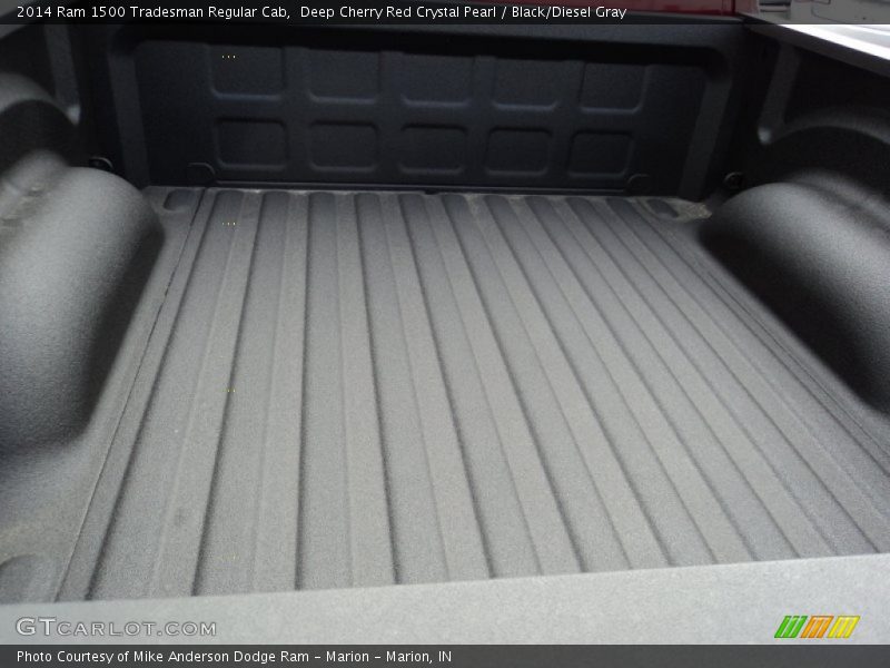 Deep Cherry Red Crystal Pearl / Black/Diesel Gray 2014 Ram 1500 Tradesman Regular Cab