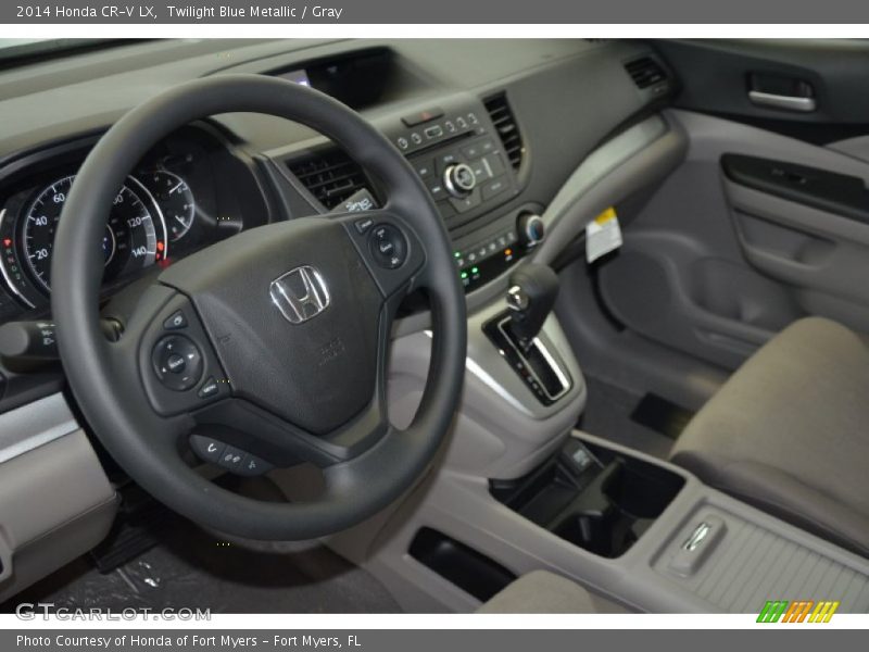 Twilight Blue Metallic / Gray 2014 Honda CR-V LX