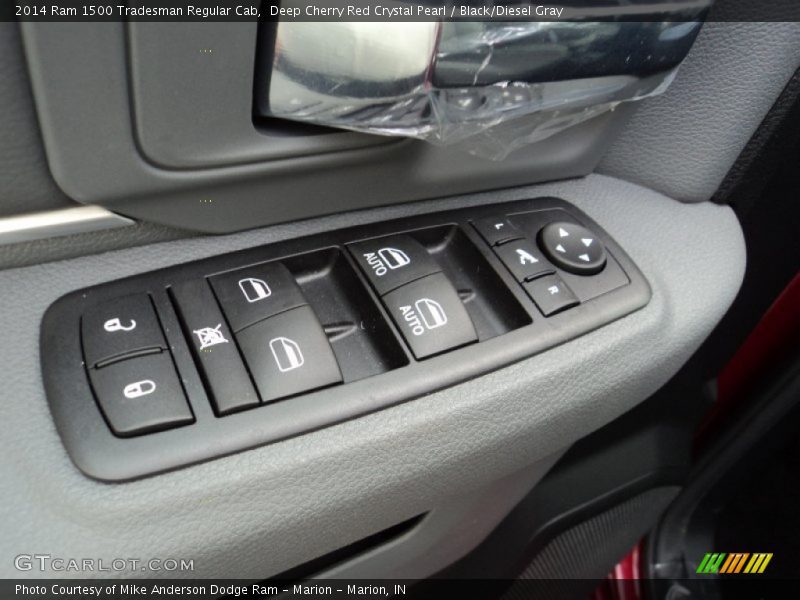 Deep Cherry Red Crystal Pearl / Black/Diesel Gray 2014 Ram 1500 Tradesman Regular Cab