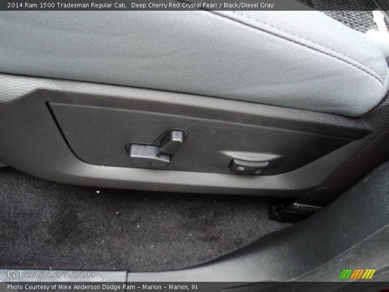 Deep Cherry Red Crystal Pearl / Black/Diesel Gray 2014 Ram 1500 Tradesman Regular Cab