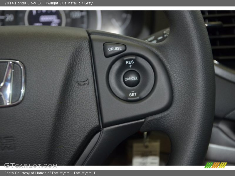 Twilight Blue Metallic / Gray 2014 Honda CR-V LX