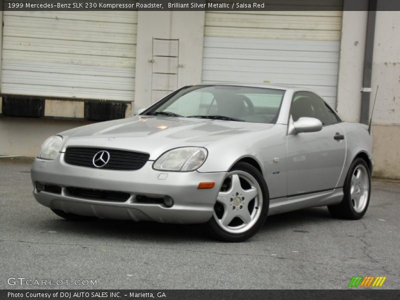 Brilliant Silver Metallic / Salsa Red 1999 Mercedes-Benz SLK 230 Kompressor Roadster