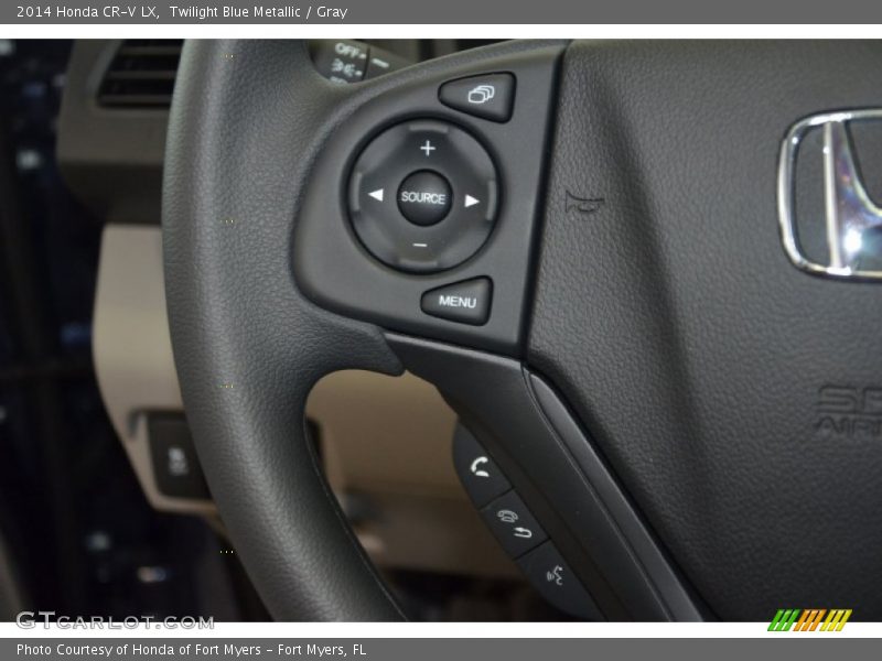 Twilight Blue Metallic / Gray 2014 Honda CR-V LX