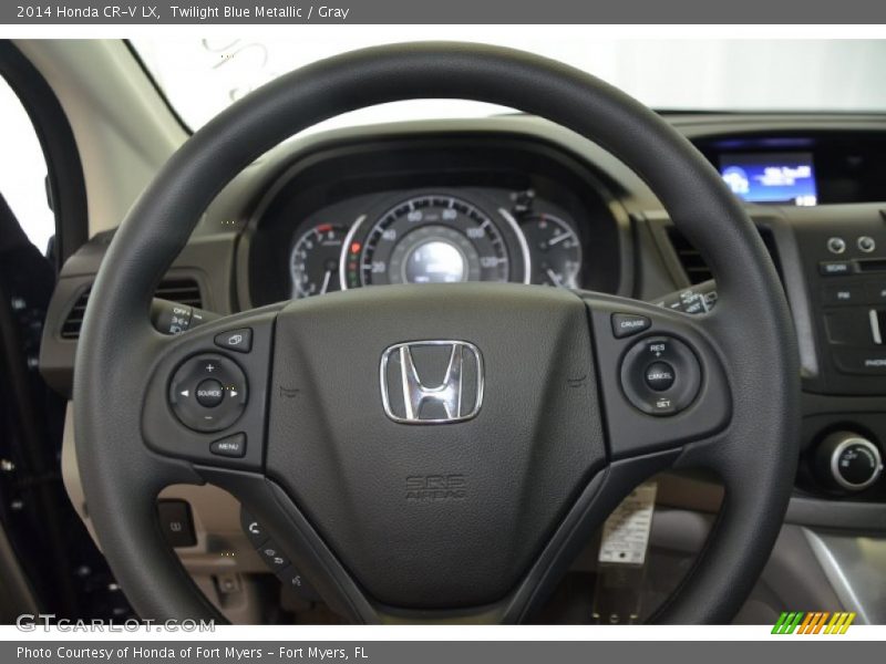 Twilight Blue Metallic / Gray 2014 Honda CR-V LX