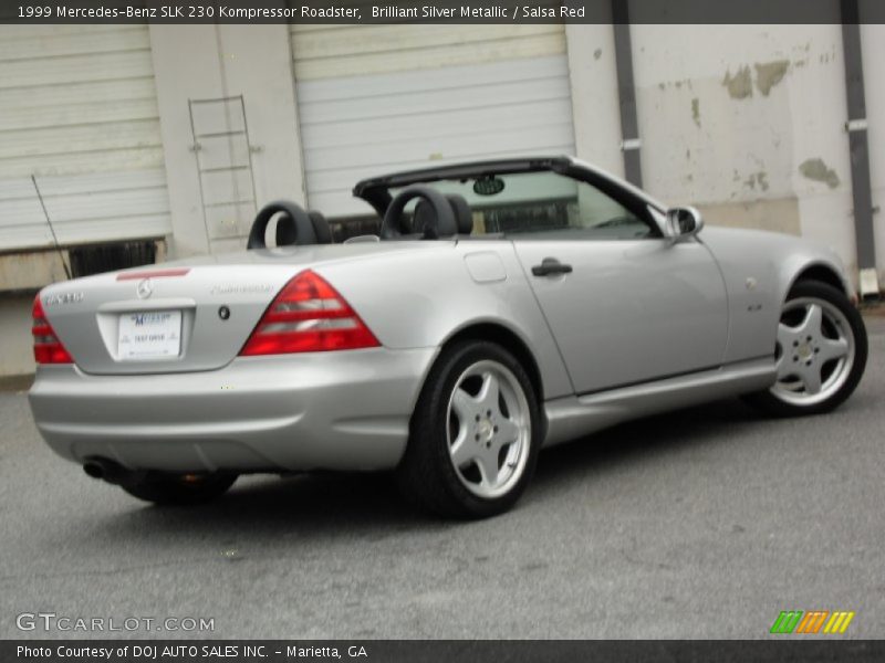 Brilliant Silver Metallic / Salsa Red 1999 Mercedes-Benz SLK 230 Kompressor Roadster