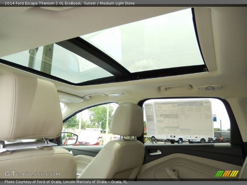 Sunset / Medium Light Stone 2014 Ford Escape Titanium 2.0L EcoBoost