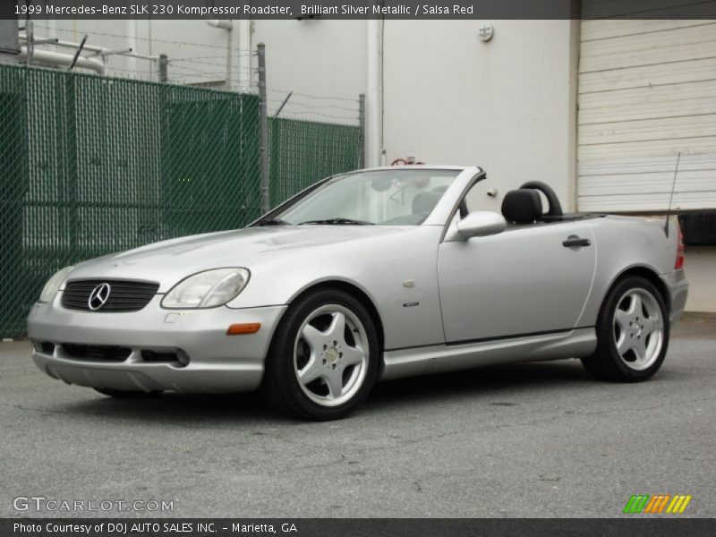 Brilliant Silver Metallic / Salsa Red 1999 Mercedes-Benz SLK 230 Kompressor Roadster