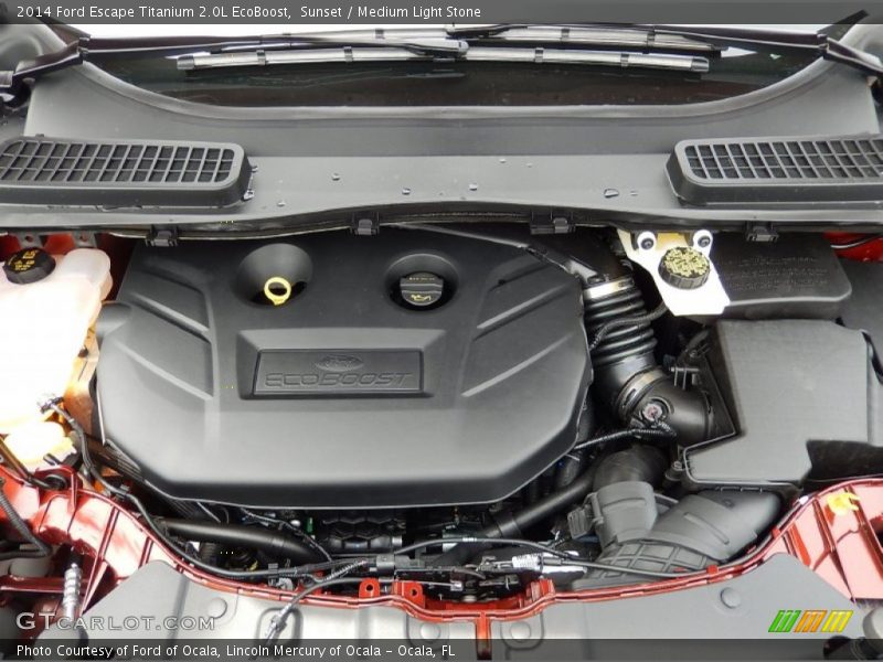 Sunset / Medium Light Stone 2014 Ford Escape Titanium 2.0L EcoBoost