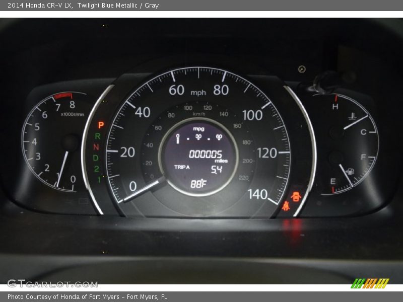 Twilight Blue Metallic / Gray 2014 Honda CR-V LX