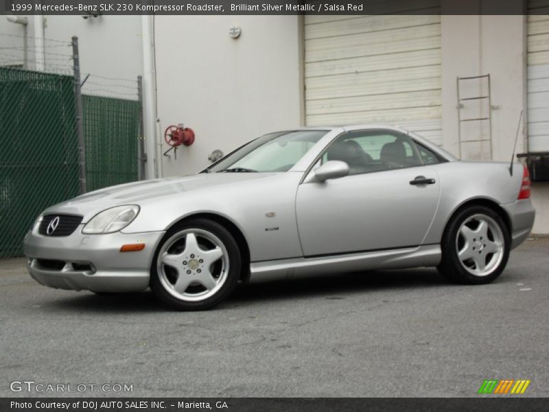 Brilliant Silver Metallic / Salsa Red 1999 Mercedes-Benz SLK 230 Kompressor Roadster