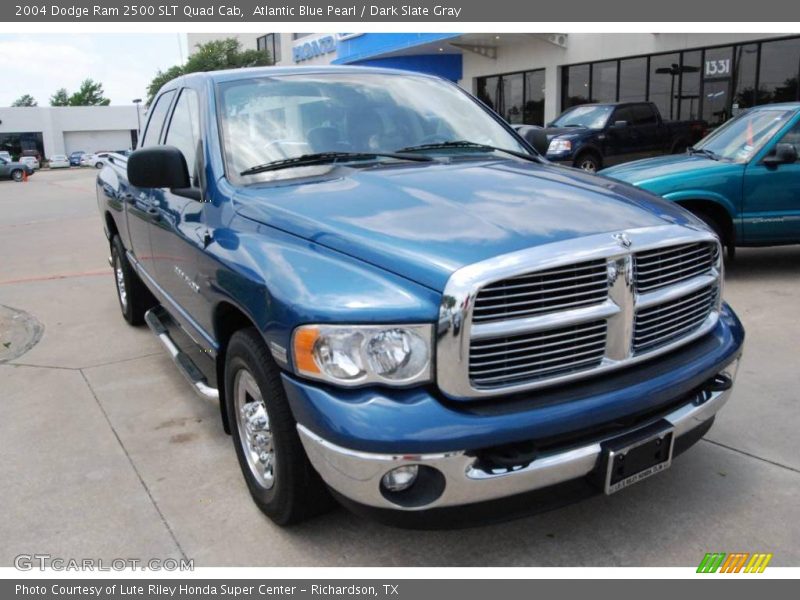 Atlantic Blue Pearl / Dark Slate Gray 2004 Dodge Ram 2500 SLT Quad Cab