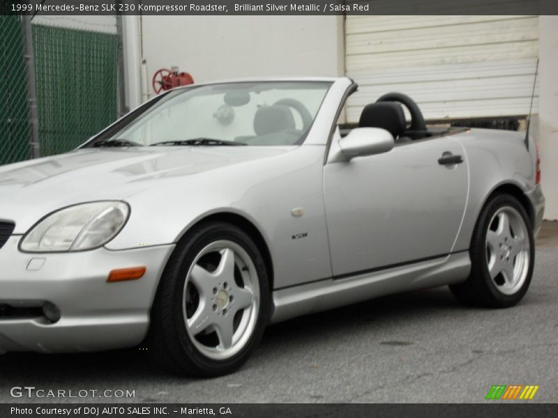 Brilliant Silver Metallic / Salsa Red 1999 Mercedes-Benz SLK 230 Kompressor Roadster