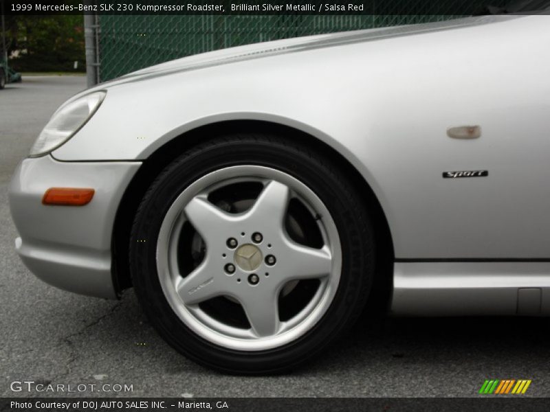 Brilliant Silver Metallic / Salsa Red 1999 Mercedes-Benz SLK 230 Kompressor Roadster