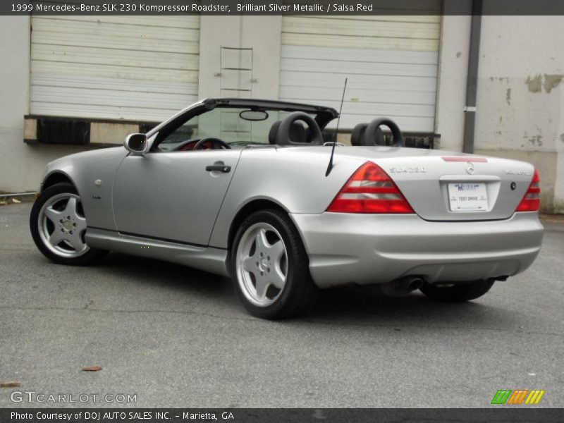 Brilliant Silver Metallic / Salsa Red 1999 Mercedes-Benz SLK 230 Kompressor Roadster