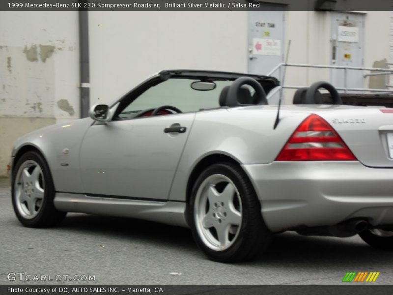 Brilliant Silver Metallic / Salsa Red 1999 Mercedes-Benz SLK 230 Kompressor Roadster