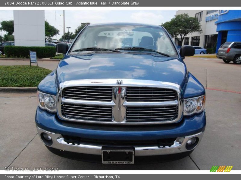 Atlantic Blue Pearl / Dark Slate Gray 2004 Dodge Ram 2500 SLT Quad Cab