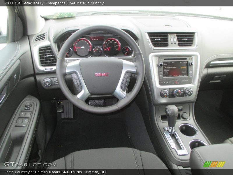 Champagne Silver Metallic / Ebony 2014 GMC Acadia SLE