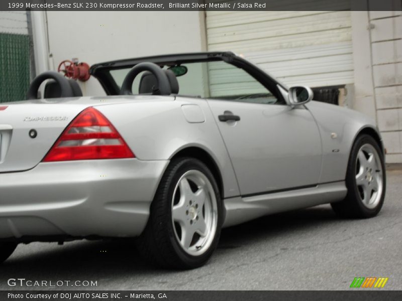 Brilliant Silver Metallic / Salsa Red 1999 Mercedes-Benz SLK 230 Kompressor Roadster