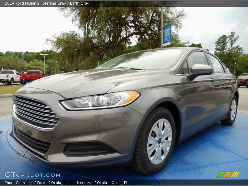 Sterling Gray / Earth Gray 2014 Ford Fusion S