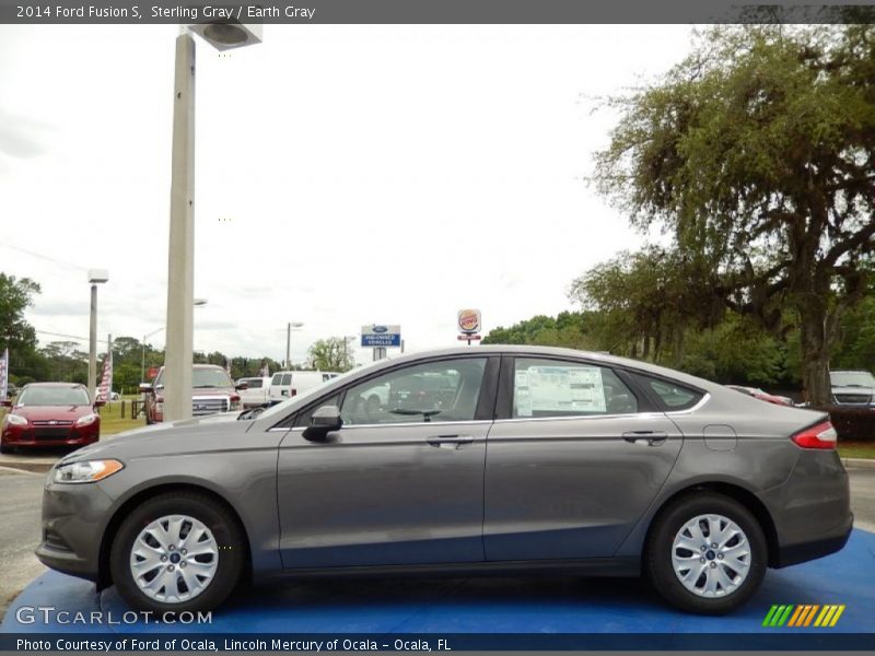Sterling Gray / Earth Gray 2014 Ford Fusion S