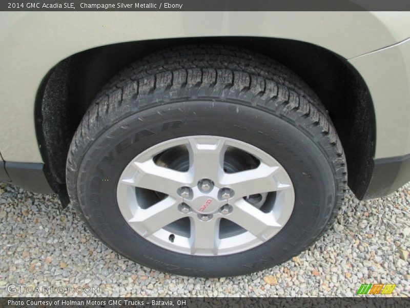 Champagne Silver Metallic / Ebony 2014 GMC Acadia SLE