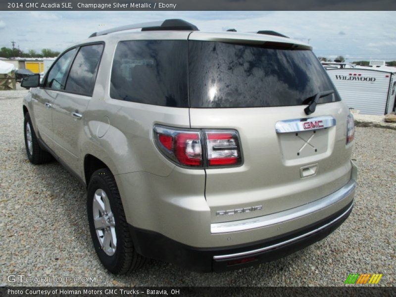 Champagne Silver Metallic / Ebony 2014 GMC Acadia SLE