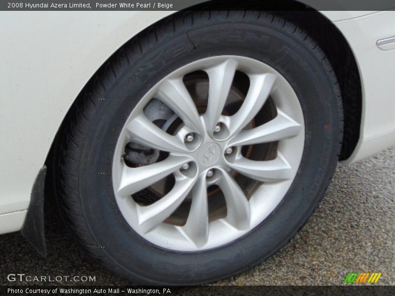 Powder White Pearl / Beige 2008 Hyundai Azera Limited