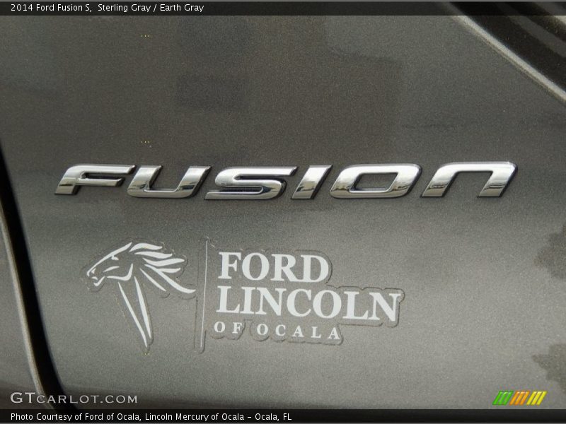 Sterling Gray / Earth Gray 2014 Ford Fusion S