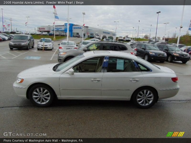 Powder White Pearl / Beige 2008 Hyundai Azera Limited