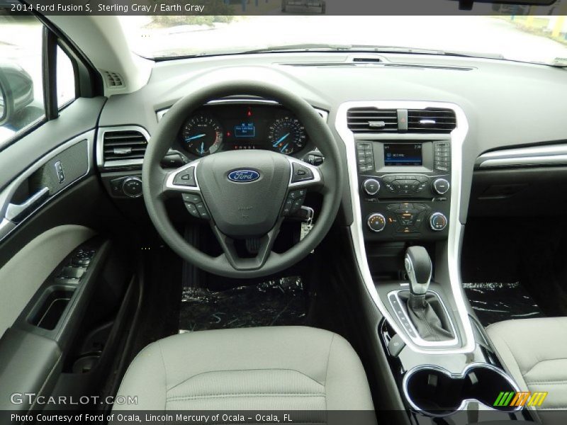 Sterling Gray / Earth Gray 2014 Ford Fusion S