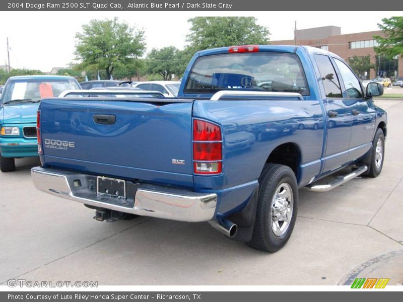 Atlantic Blue Pearl / Dark Slate Gray 2004 Dodge Ram 2500 SLT Quad Cab