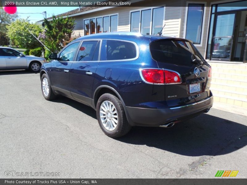 Ming Blue Metallic / Ebony Black/Ebony 2009 Buick Enclave CXL AWD