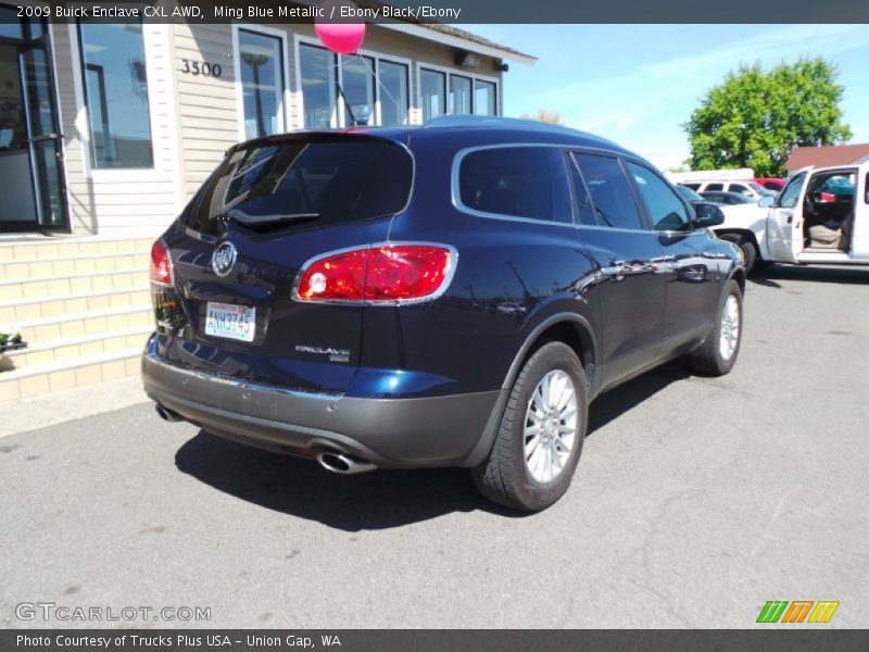 Ming Blue Metallic / Ebony Black/Ebony 2009 Buick Enclave CXL AWD