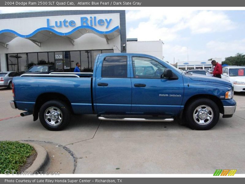 Atlantic Blue Pearl / Dark Slate Gray 2004 Dodge Ram 2500 SLT Quad Cab