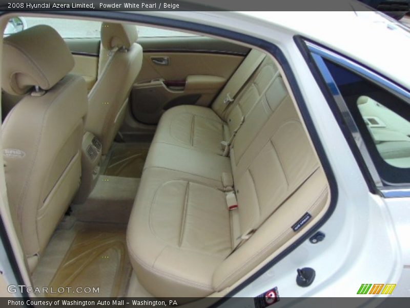 Powder White Pearl / Beige 2008 Hyundai Azera Limited