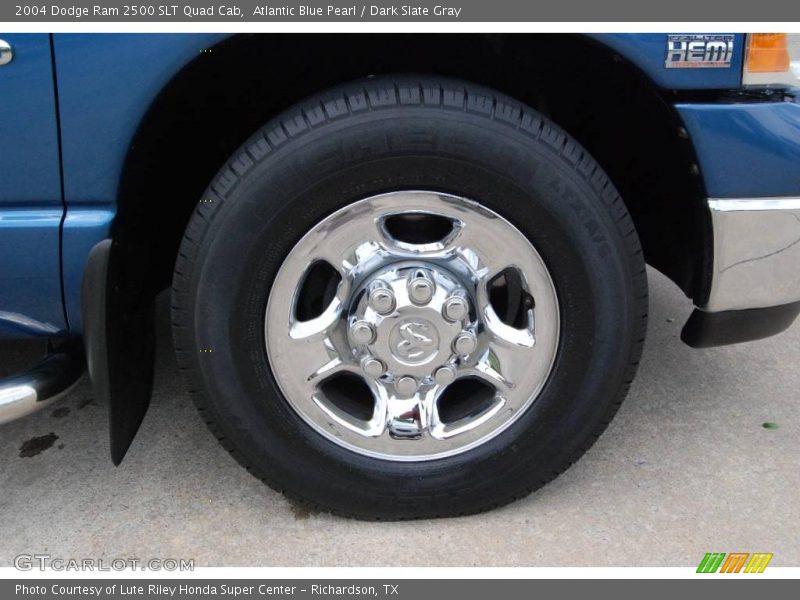 Atlantic Blue Pearl / Dark Slate Gray 2004 Dodge Ram 2500 SLT Quad Cab
