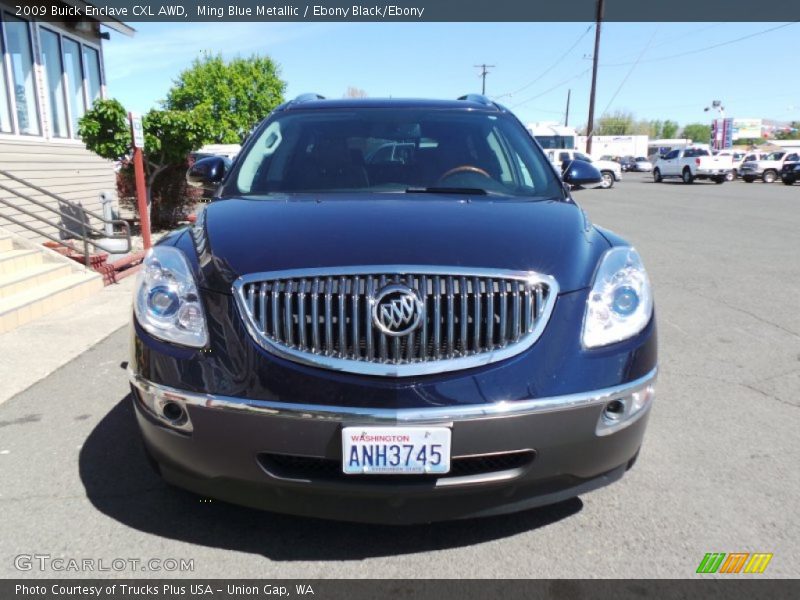 Ming Blue Metallic / Ebony Black/Ebony 2009 Buick Enclave CXL AWD