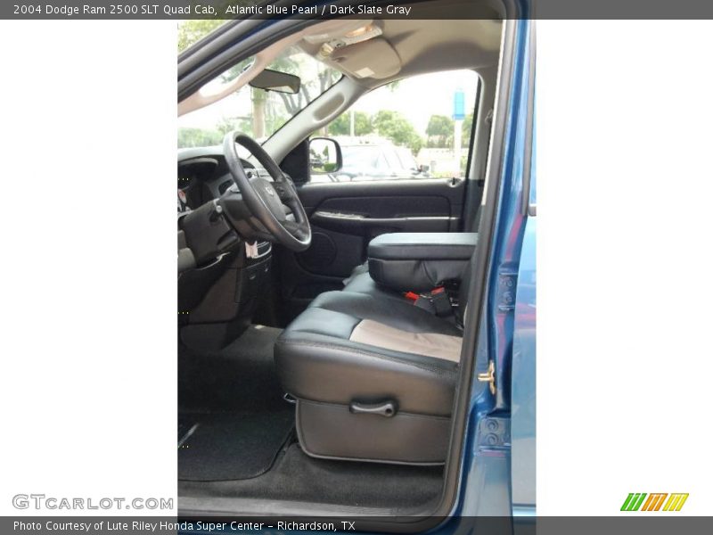 Atlantic Blue Pearl / Dark Slate Gray 2004 Dodge Ram 2500 SLT Quad Cab