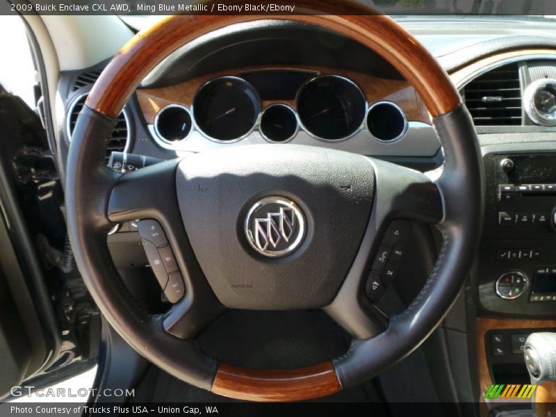 Ming Blue Metallic / Ebony Black/Ebony 2009 Buick Enclave CXL AWD