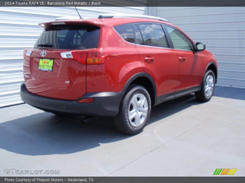 Barcelona Red Metallic / Black 2014 Toyota RAV4 LE