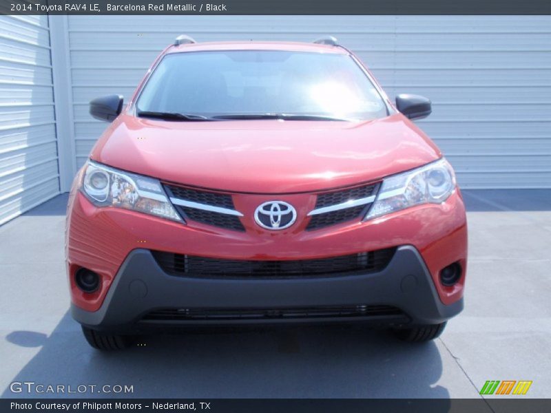 Barcelona Red Metallic / Black 2014 Toyota RAV4 LE