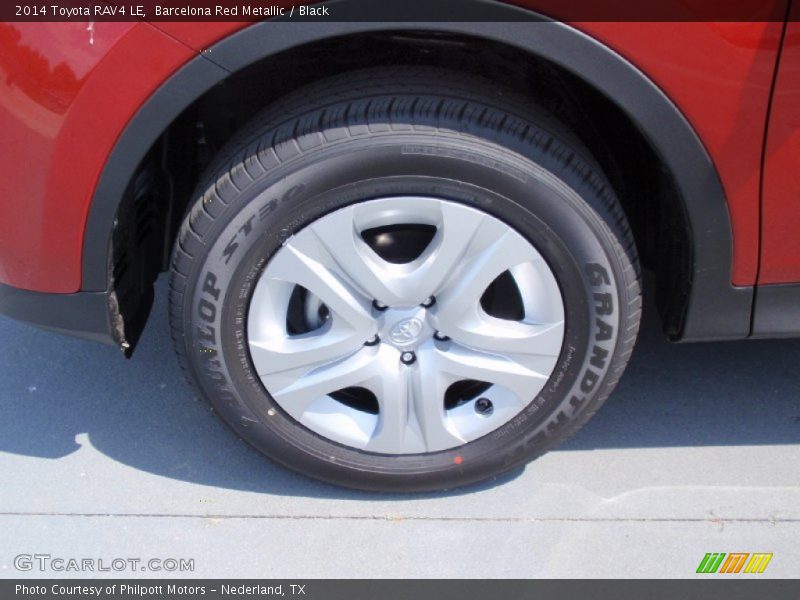 Barcelona Red Metallic / Black 2014 Toyota RAV4 LE