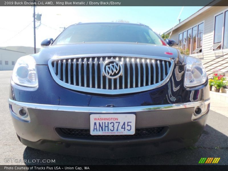 Ming Blue Metallic / Ebony Black/Ebony 2009 Buick Enclave CXL AWD