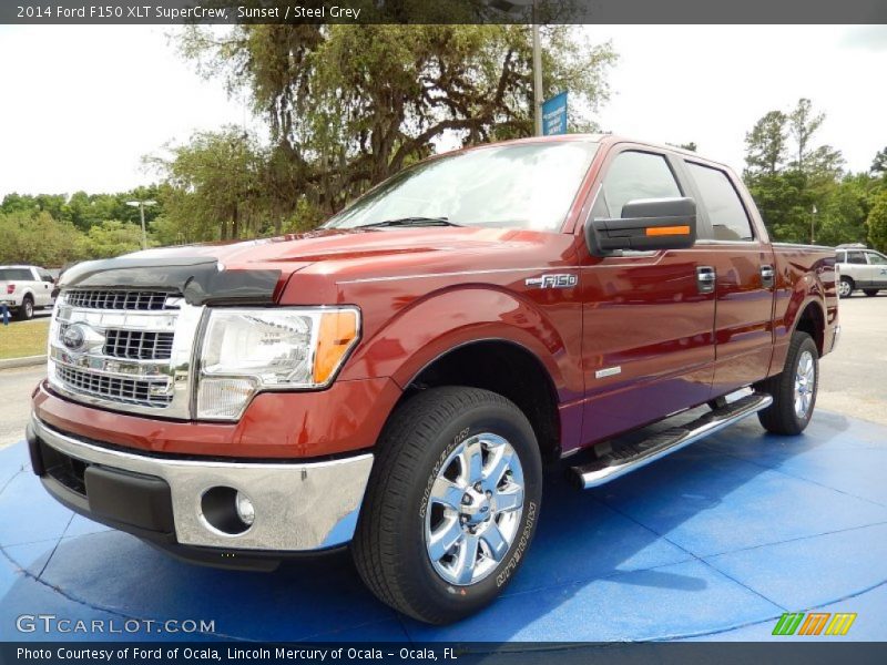 Sunset / Steel Grey 2014 Ford F150 XLT SuperCrew