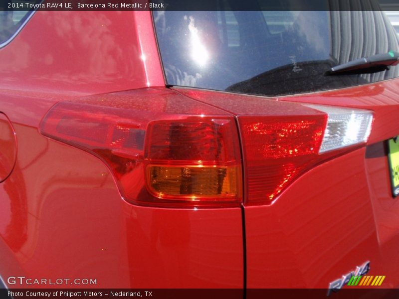 Barcelona Red Metallic / Black 2014 Toyota RAV4 LE